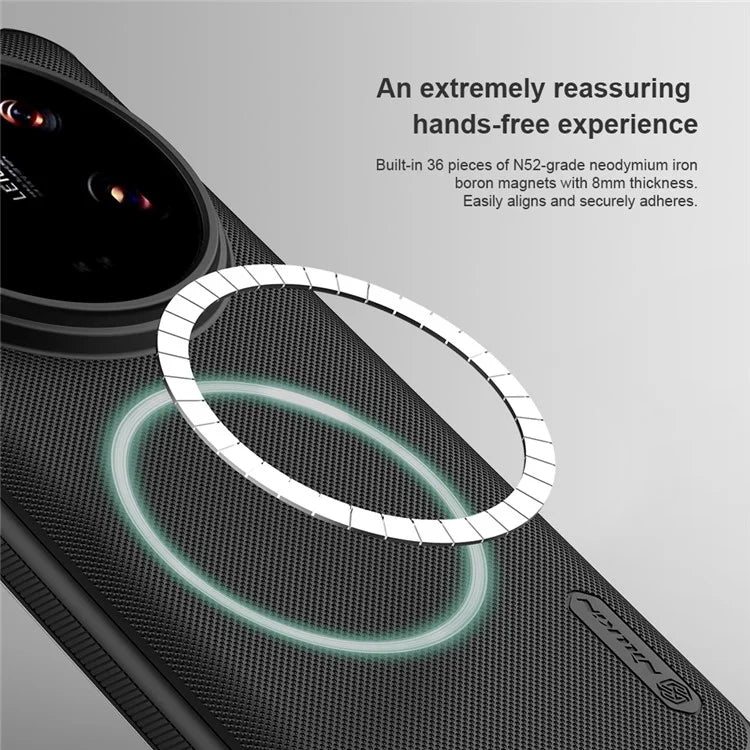 NILLKIN Frosted Shield Pro for Xiaomi 14 Ultra Case Compatible with MagSafe Non-Slip Phone Cover