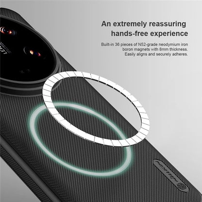NILLKIN Frosted Shield Pro for Xiaomi 14 Ultra Case Compatible with MagSafe Non-Slip Phone Cover