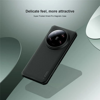 NILLKIN Frosted Shield Pro for Xiaomi 14 Ultra Case Compatible with MagSafe Non-Slip Phone Cover
