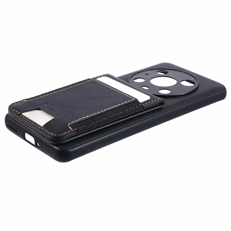 SUTENI H03 For Honor Magic4 Pro 5G Case Vertical Flip Kickstand Leather+TPU Phone Shell