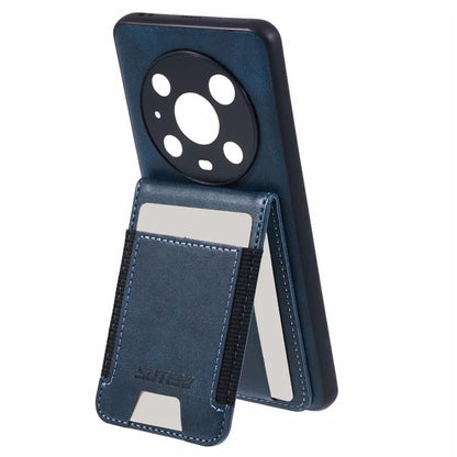 SUTENI H03 For Honor Magic4 Pro 5G Case Vertical Flip Kickstand Leather+TPU Phone Shell