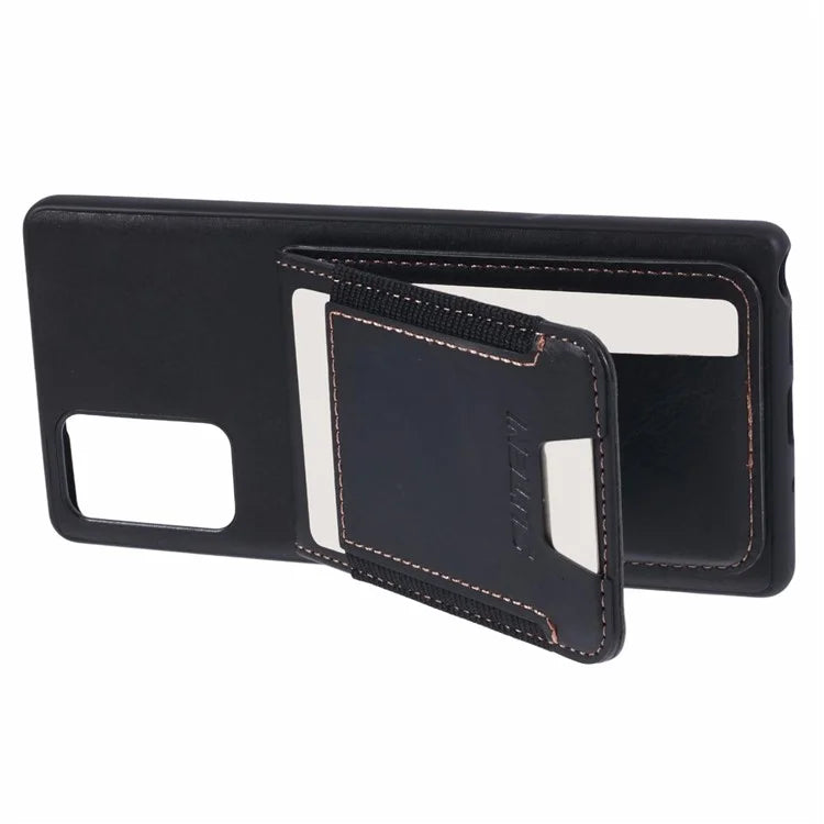 SUTENI H03 For Samsung Galaxy Note20 / Note20 5G Case Card Slots PU Leather Back Cover