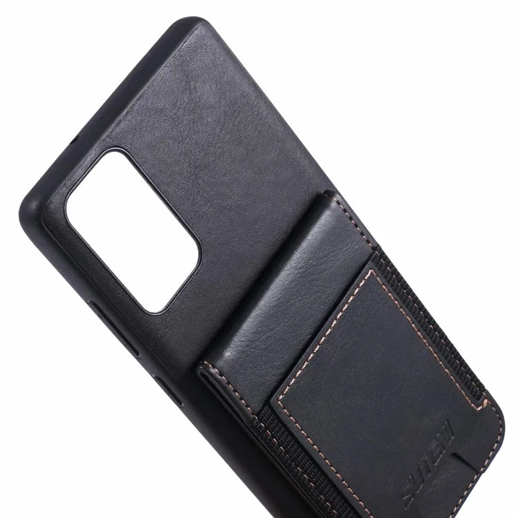 SUTENI H03 For Samsung Galaxy Note20 / Note20 5G Case Card Slots PU Leather Back Cover