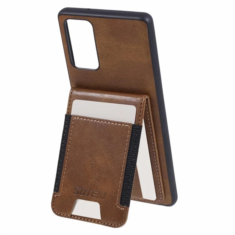 SUTENI H03 For Samsung Galaxy Note20 / Note20 5G Case Card Slots PU Leather Back Cover