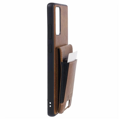 SUTENI H03 For Samsung Galaxy Note20 / Note20 5G Case Card Slots PU Leather Back Cover