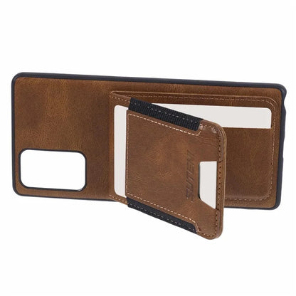 SUTENI H03 For Samsung Galaxy Note20 / Note20 5G Case Card Slots PU Leather Back Cover