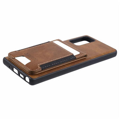 SUTENI H03 For Samsung Galaxy Note20 / Note20 5G Case Card Slots PU Leather Back Cover