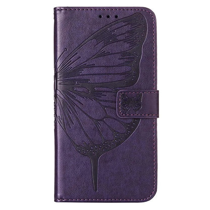 YB Imprinting Series-4 For Xiaomi Redmi 13C 4G / Poco C65 4G Case Butterfly Leather Cover with Strap