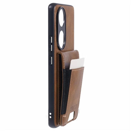SUTENI H03 For Honor 90 Case Card Holder Kickstand Phone Cover Waxy Texture