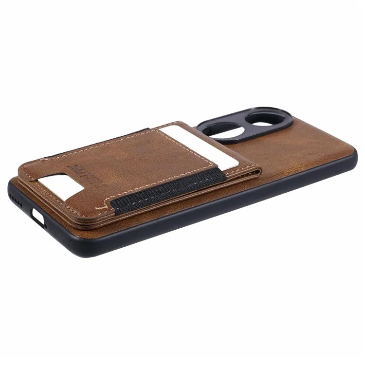 SUTENI H03 For Honor 90 Case Card Holder Kickstand Phone Cover Waxy Texture