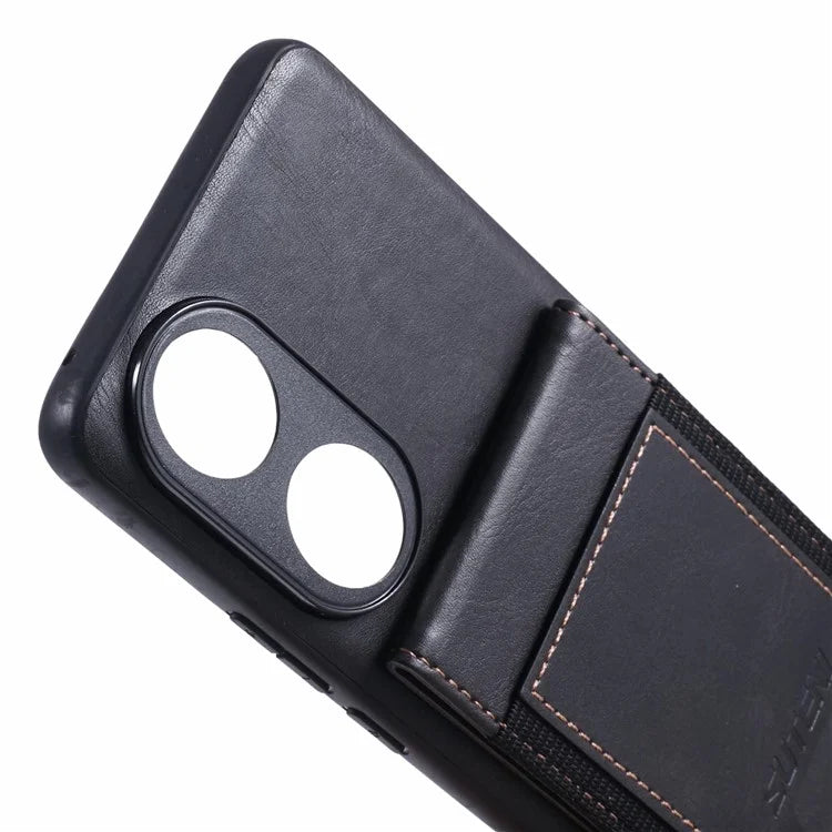 SUTENI H03 For Honor 90 Case Card Holder Kickstand Phone Cover Waxy Texture