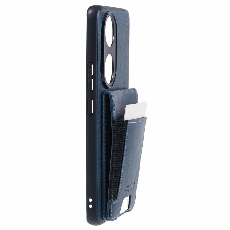 SUTENI H03 For Honor 90 Case Card Holder Kickstand Phone Cover Waxy Texture