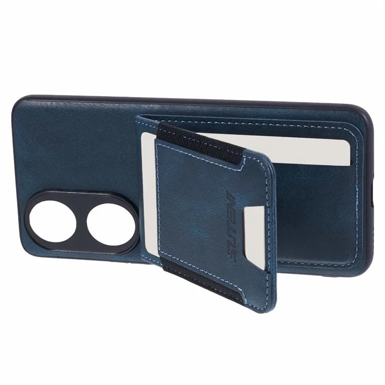 SUTENI H03 For Honor 90 Case Card Holder Kickstand Phone Cover Waxy Texture