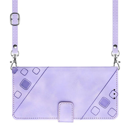 PT005 YB Imprinting Series-7 for Motorola Moto G Power (2024) Case Skin-Feel Wallet Phone Cover