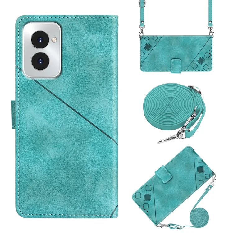 PT005 YB Imprinting Series-7 for Motorola Moto G Power (2024) Case Skin-Feel Wallet Phone Cover