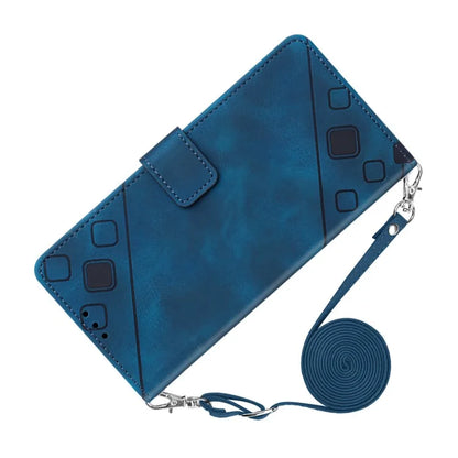 PT005 YB Imprinting Series-7 for Motorola Moto G Power (2024) Case Skin-Feel Wallet Phone Cover