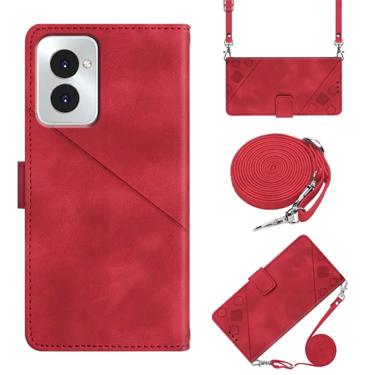 PT005 YB Imprinting Series-7 for Motorola Moto G Power (2024) Case Skin-Feel Wallet Phone Cover