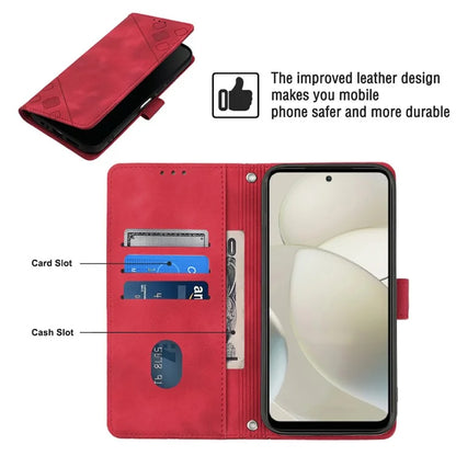 PT005 YB Imprinting Series-7 for Motorola Moto G Power (2024) Case Skin-Feel Wallet Phone Cover