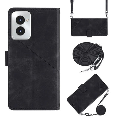 PT005 YB Imprinting Series-7 for Motorola Moto G Power (2024) Case Skin-Feel Wallet Phone Cover