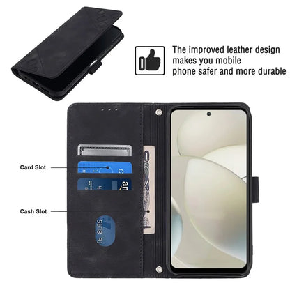 PT005 YB Imprinting Series-7 for Motorola Moto G Power (2024) Case Skin-Feel Wallet Phone Cover