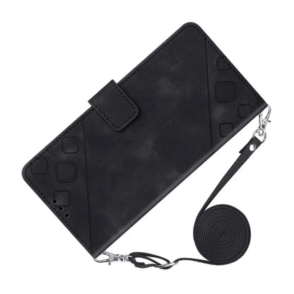PT005 YB Imprinting Series-7 for Motorola Moto G Power (2024) Case Skin-Feel Wallet Phone Cover