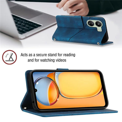 PT005 YB Imprinting Series-7 for Xiaomi Redmi 13C 4G / Poco C65 4G Case Crossbody Leather Cover