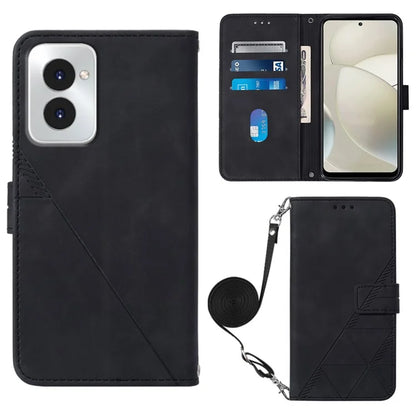 YB Imprinting Series-2 for Motorola Moto G Power (2024) Case Crossbody Phone Bag Leather Cover