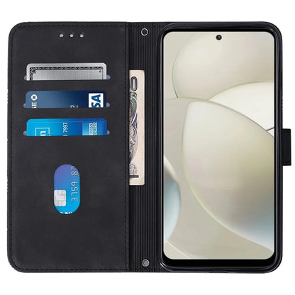 YB Imprinting Series-2 for Motorola Moto G Power (2024) Case Crossbody Phone Bag Leather Cover