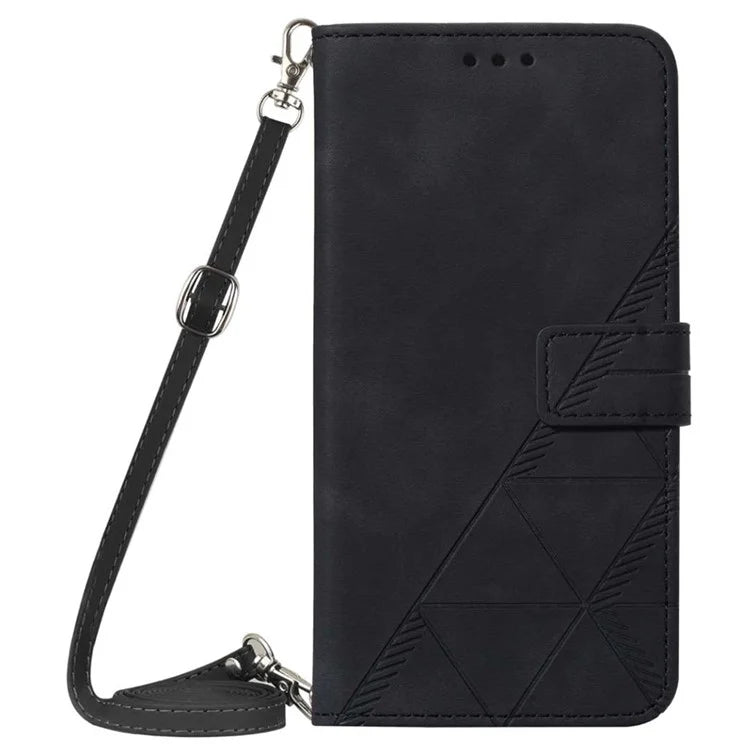 YB Imprinting Series-2 for Motorola Moto G Power (2024) Case Crossbody Phone Bag Leather Cover