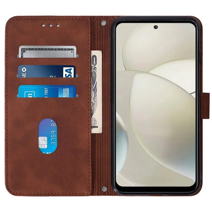 YB Imprinting Series-2 for Motorola Moto G Power (2024) Case Crossbody Phone Bag Leather Cover