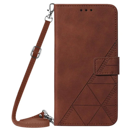 YB Imprinting Series-2 for Motorola Moto G Power (2024) Case Crossbody Phone Bag Leather Cover