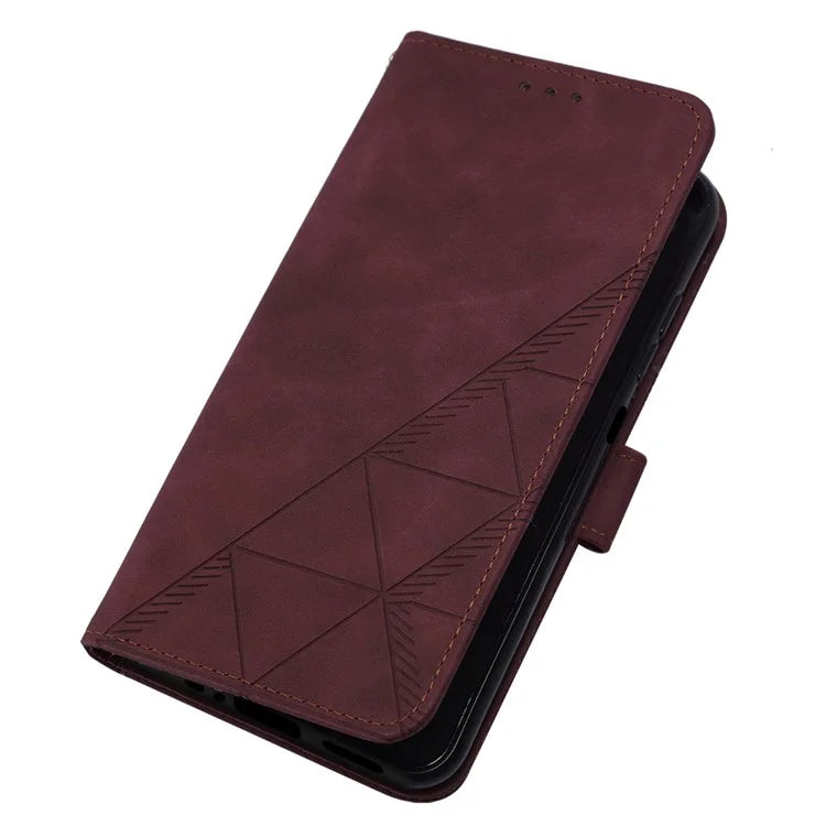 YB Imprinting Series-2 for Motorola Moto G Power (2024) Case Crossbody Phone Bag Leather Cover