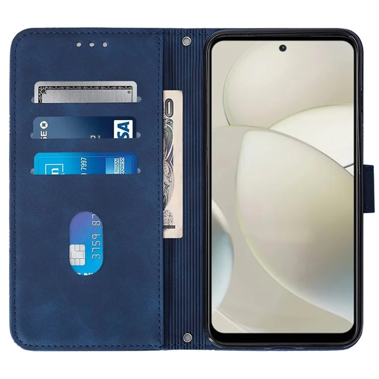 YB Imprinting Series-2 for Motorola Moto G Power (2024) Case Crossbody Phone Bag Leather Cover