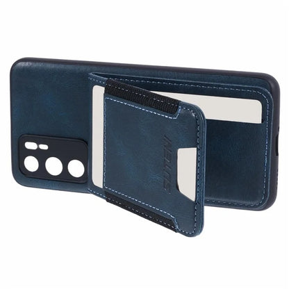 SUTENI H03 For Huawei P40 Case Waxy Texture Leather+TPU Phone Cover Kickstand