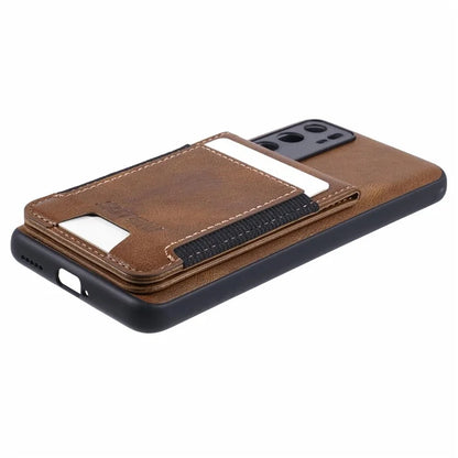 SUTENI H03 For Huawei P40 Case Waxy Texture Leather+TPU Phone Cover Kickstand