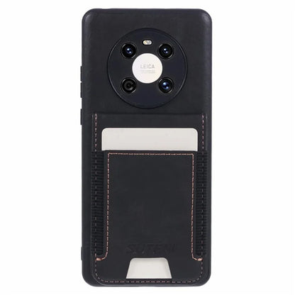 SUTENI H03 For Huawei Mate 40 Case PU Leather Waxy Texture Protective Cover