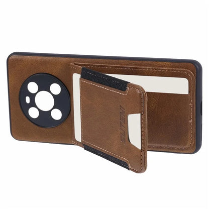 SUTENI H03 For Huawei Mate 40 Case PU Leather Waxy Texture Protective Cover