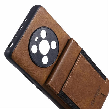 SUTENI H03 For Huawei Mate 40 Case PU Leather Waxy Texture Protective Cover