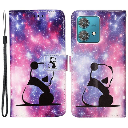 YB Pattern Printing Leather Series-4 for Motorola Edge 40 Neo 5G Leather Case Phone Wallet Cover