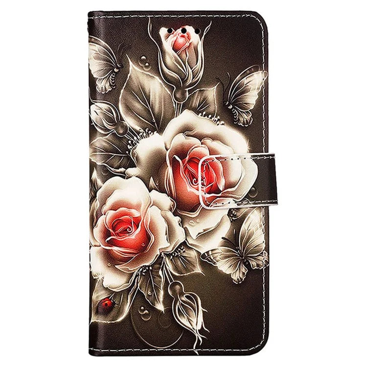 YB Pattern Printing Leather Series-4 for Motorola Edge 40 Neo 5G Leather Case Phone Wallet Cover
