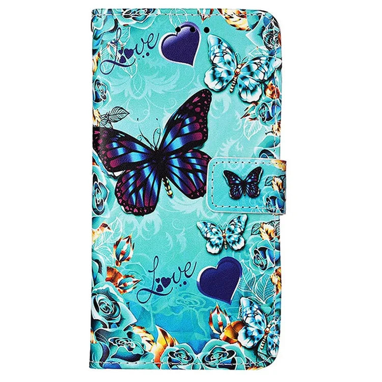 YB Pattern Printing Leather Series-4 for Motorola Edge 40 Neo 5G Leather Case Phone Wallet Cover