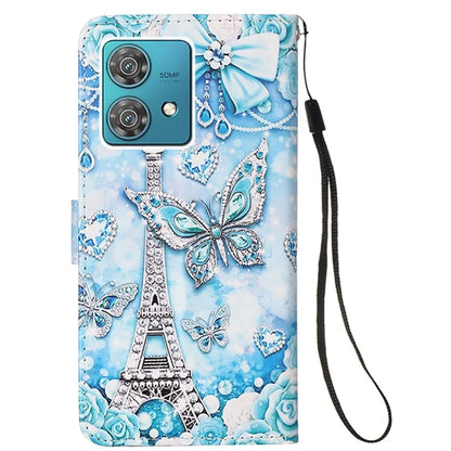 YB Pattern Printing Leather Series-4 for Motorola Edge 40 Neo 5G Leather Case Phone Wallet Cover
