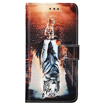 YB Pattern Printing Leather Series-4 for Motorola Edge 40 Neo 5G Leather Case Phone Wallet Cover