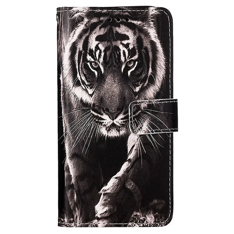YB Pattern Printing Leather Series-4 for Motorola Edge 40 Neo 5G Leather Case Phone Wallet Cover