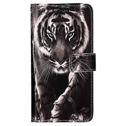 YB Pattern Printing Leather Series-4 for Motorola Edge 40 Neo 5G Leather Case Phone Wallet Cover