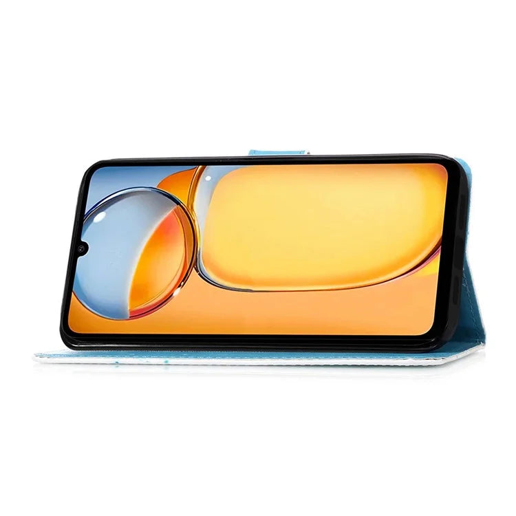 YB Pattern Printing Leather Series-4 for Xiaomi Redmi 13C 4G / Poco C65 4G Leather Case Wallet Flip Cover