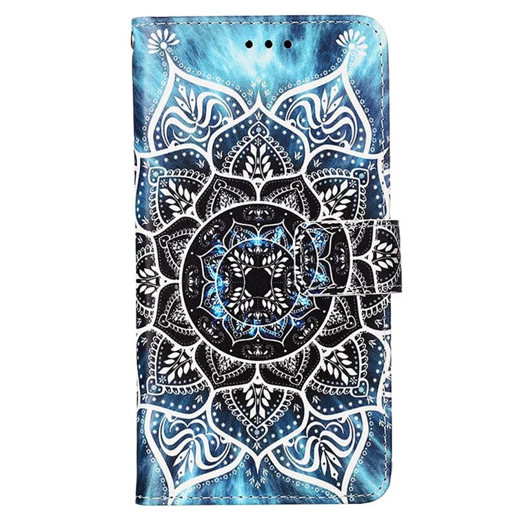 YB Pattern Printing Leather Series-4 for Samsung Galaxy A35 5G Wallet Phone Case with Strap