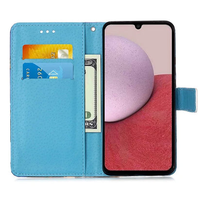 YB Pattern Printing Leather Series-4 for Samsung Galaxy A35 5G Wallet Phone Case with Strap