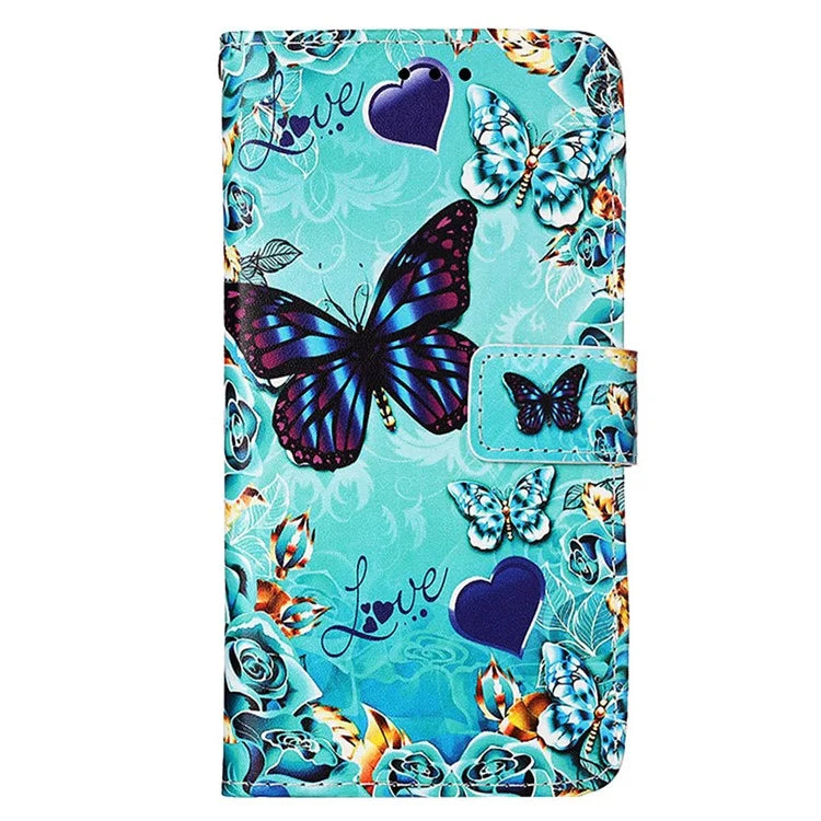 YB Pattern Printing Leather Series-4 for Samsung Galaxy A35 5G Wallet Phone Case with Strap