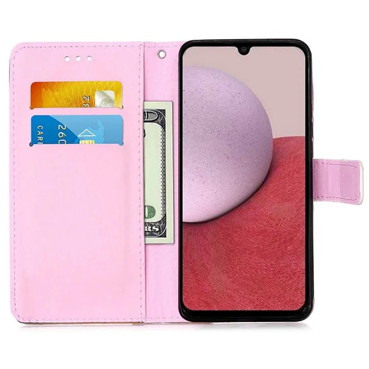YB Pattern Printing Leather Series-4 for Samsung Galaxy A35 5G Wallet Phone Case with Strap